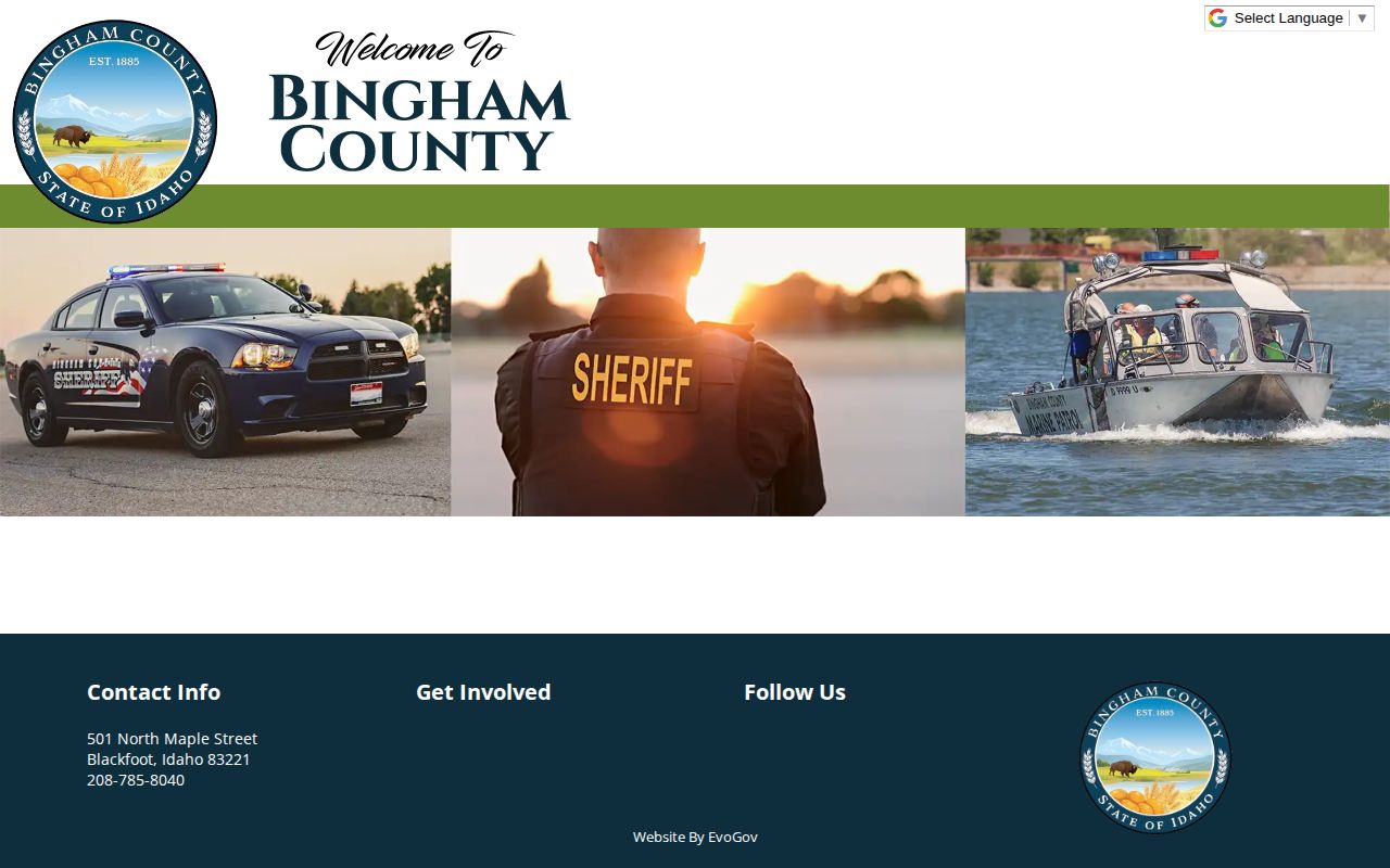 Bingham County Sheriff official starting point for wanted and warrant information